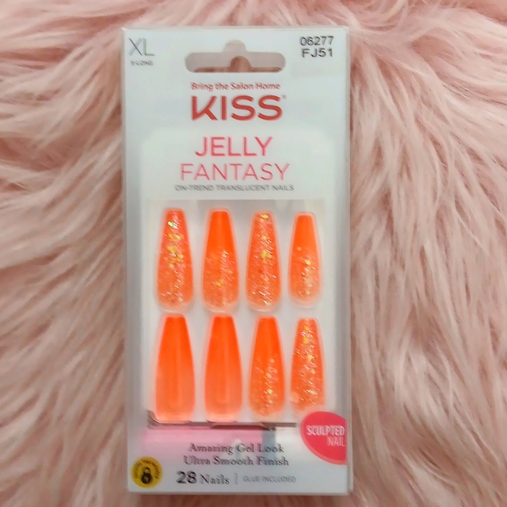 Brand New KISS JELLY FANTASY False Nail- XL